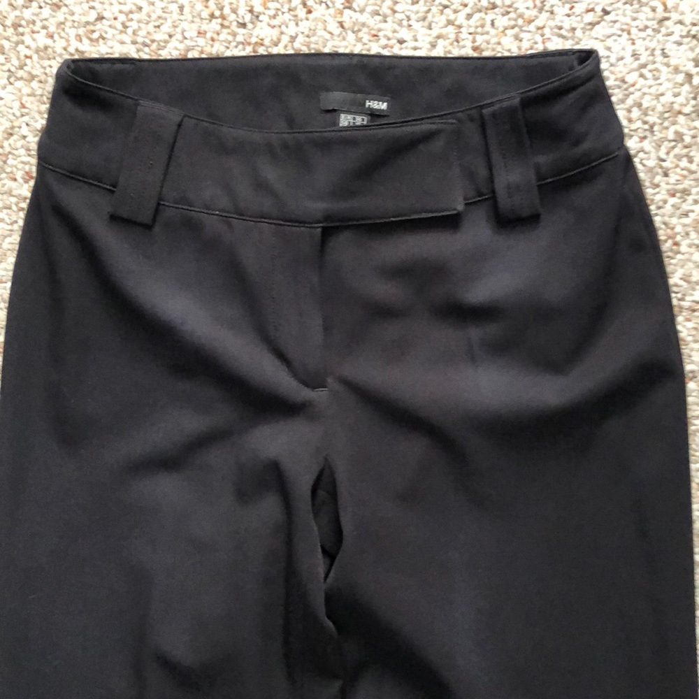 H&M black trousers size 6 like new EUC